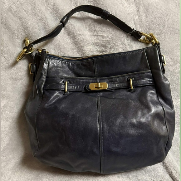 Coach Handbags - Vintage Coach Black Leather Women's Bag